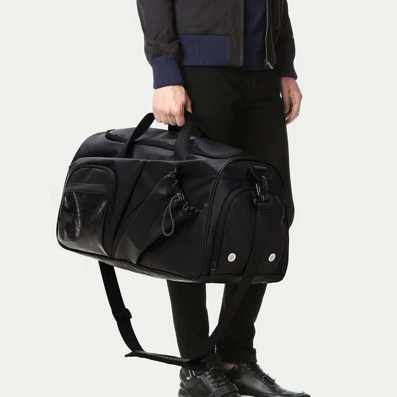 Oxford men's sports duffel bag with shoe compartment and multiple pockets - product image