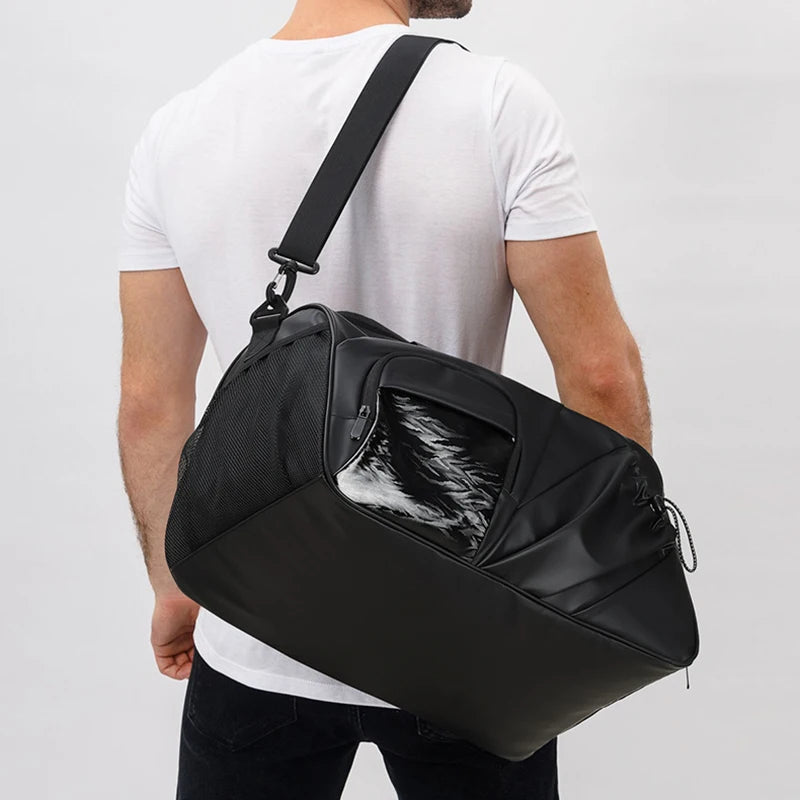 Oxford men's sports duffel bag with shoe compartment and multiple pockets - product image