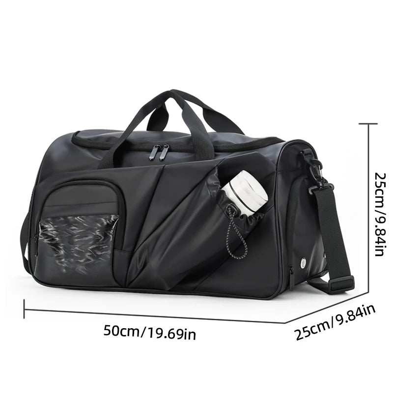 Oxford men's sports duffel bag with shoe compartment and multiple pockets - product image