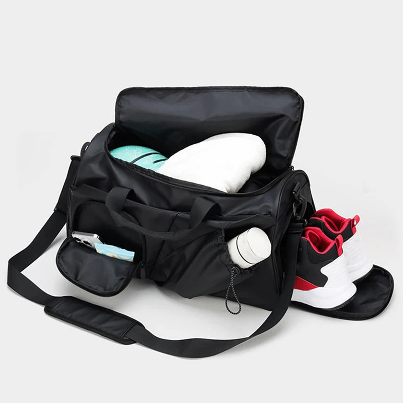 Oxford men's sports duffel bag with shoe compartment and multiple pockets - product image