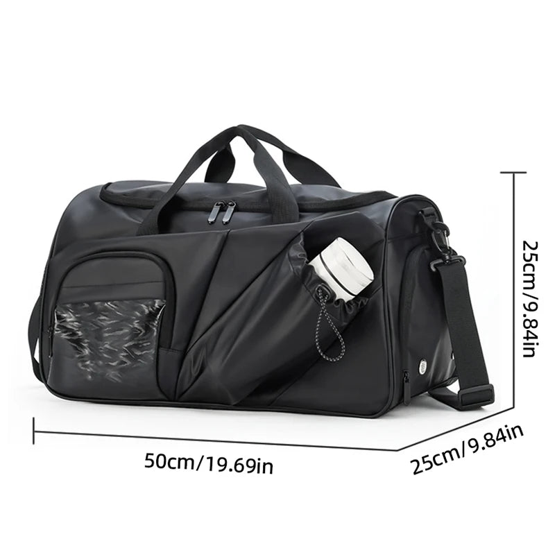 Oxford men's sports duffel bag with shoe compartment and multiple pockets - product image