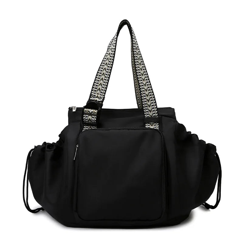 Oxford multi-functional versatile drawstring gym backpack with trolley strap - product image
