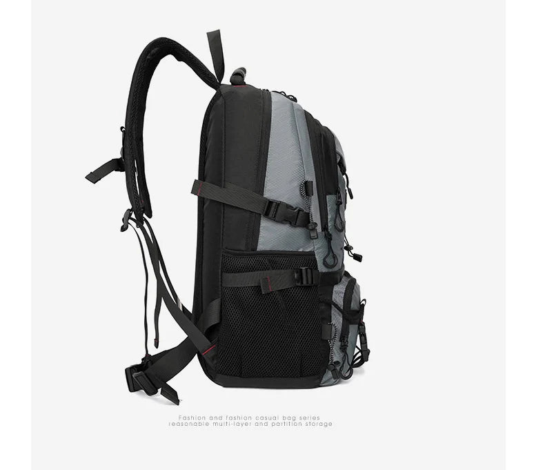 Oxford outdoor climbing backpack laptop shoe compartment multi-pocket - product image