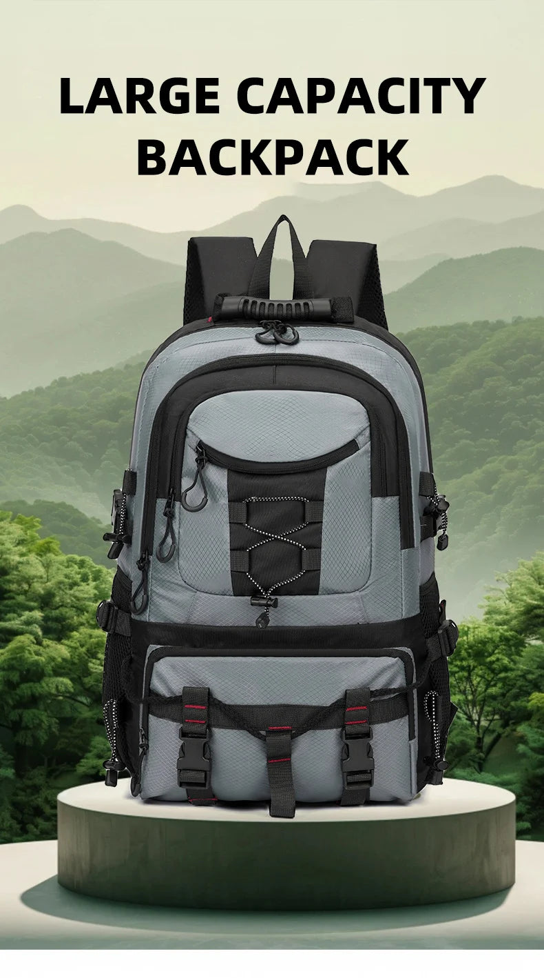 Oxford outdoor climbing backpack laptop shoe compartment multi-pocket - product image