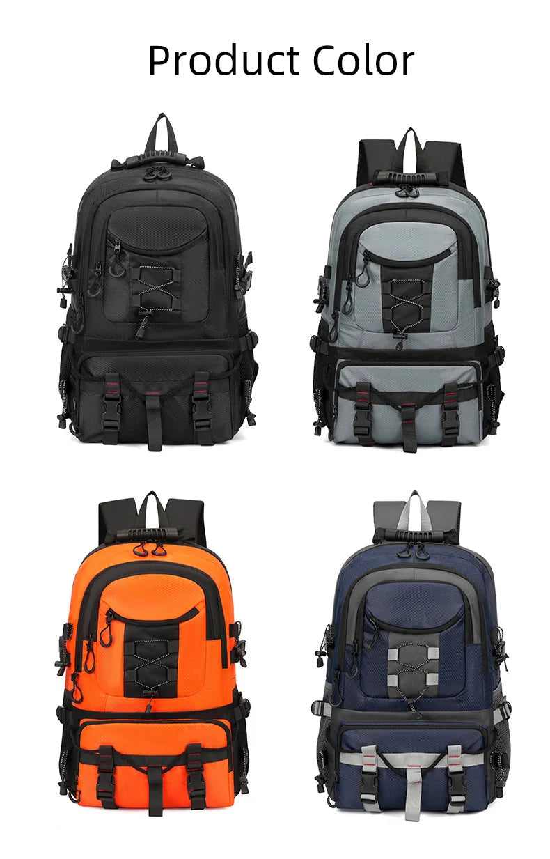 Oxford outdoor climbing backpack laptop shoe compartment multi-pocket - product image