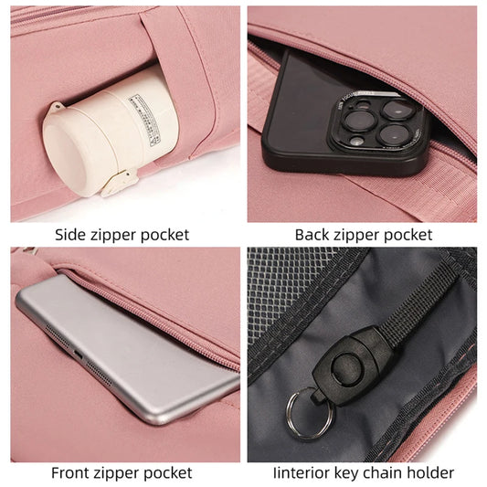 Oxford outdoor travel climbing backpack shoes compartment laptop slot - product image