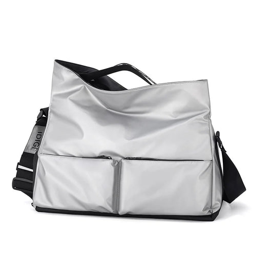 Oxford pu sport tote duffel bag with wet dry separation and shoe compartment - product image