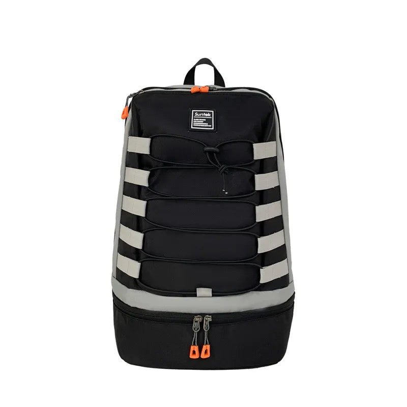 Oxford sport backpack shoes compartment multi-layer large capacity outdoor use - product image