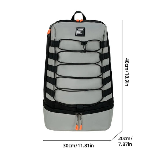 Oxford sport backpack shoes compartment multi-layer large capacity outdoor use - product image