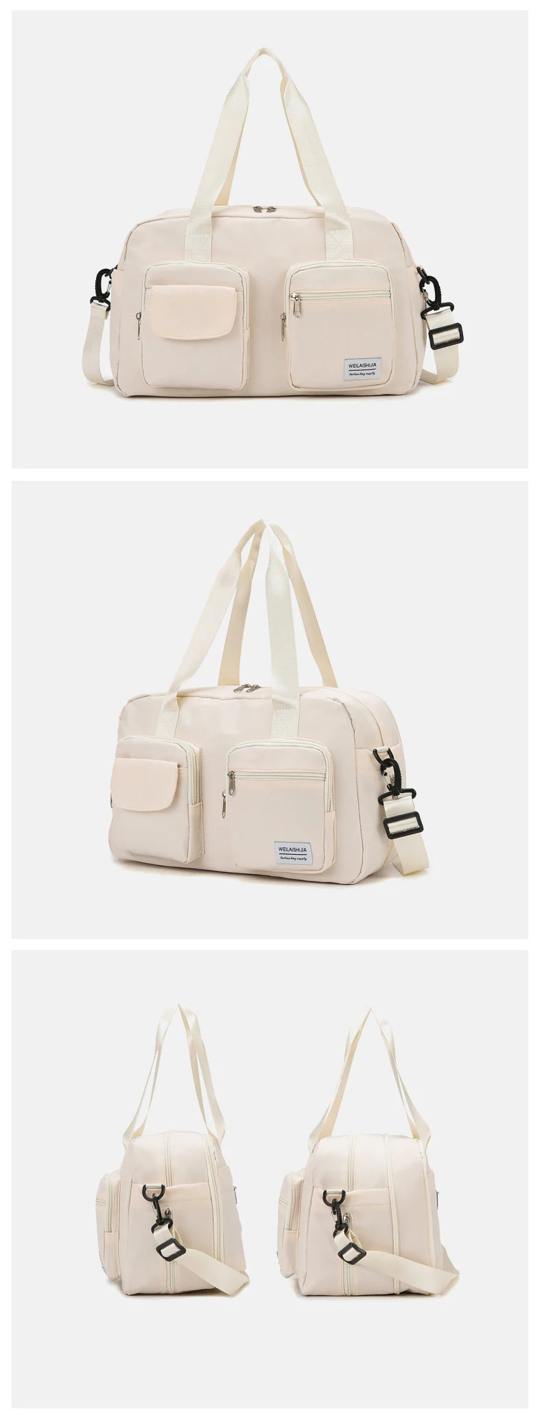 Oxford sports tote bag expandable wet dry separation multi-pocket travel duffel - product image