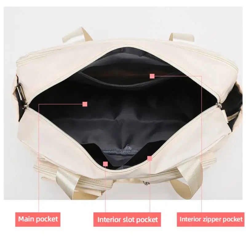 Oxford sports tote bag expandable wet dry separation multi-pocket travel duffel - product image