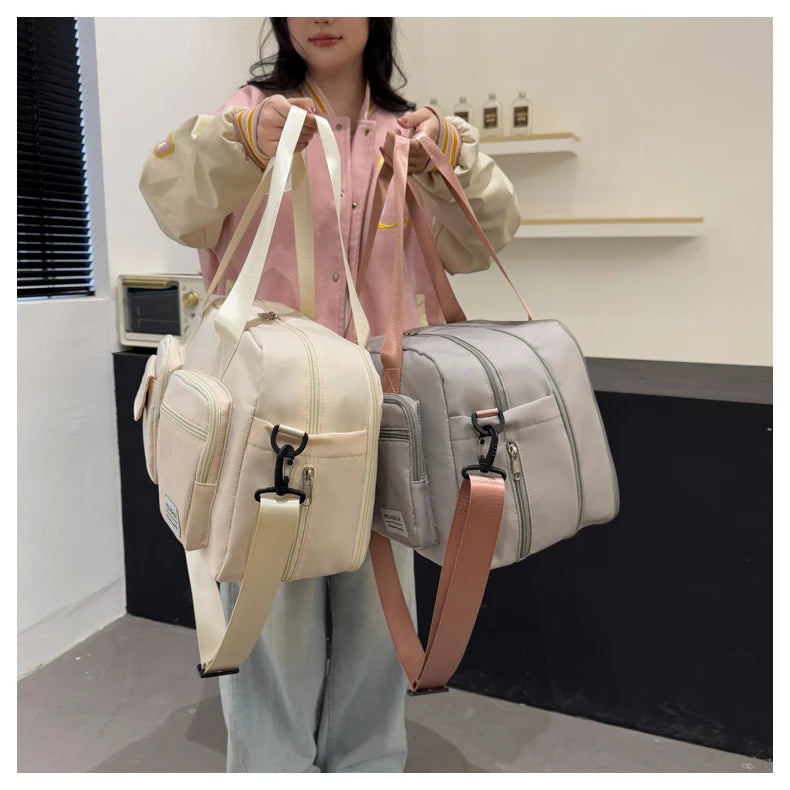 Oxford sports tote bag expandable wet dry separation multi-pocket travel duffel - product image