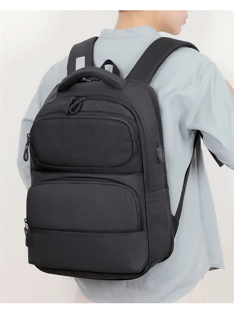 Oxford usb climbing backpack large capacity laptop multi-compartment - product image