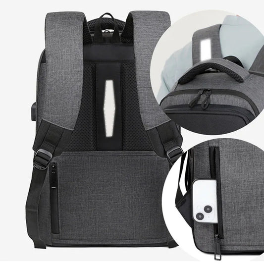 Oxford usb climbing backpack large capacity laptop multi-compartment - product image