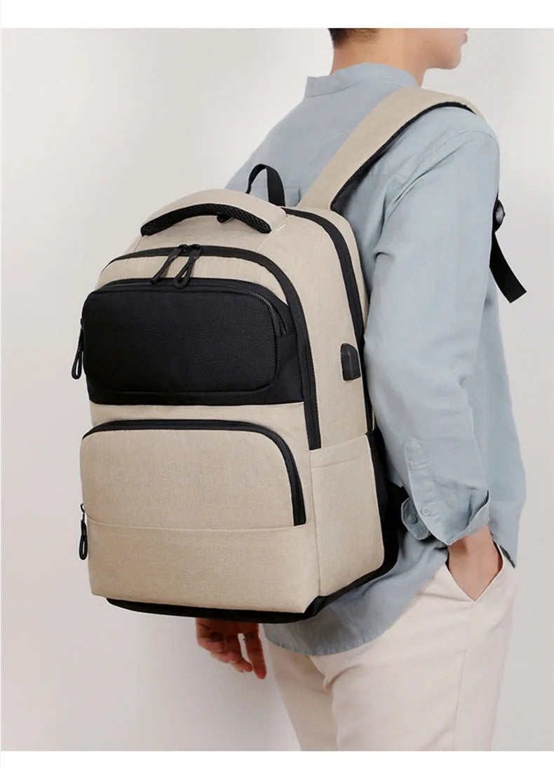 Oxford usb climbing backpack large capacity laptop multi-compartment - product image