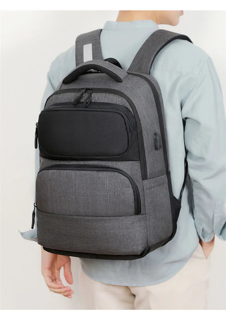 Oxford usb climbing backpack large capacity laptop multi-compartment - product image