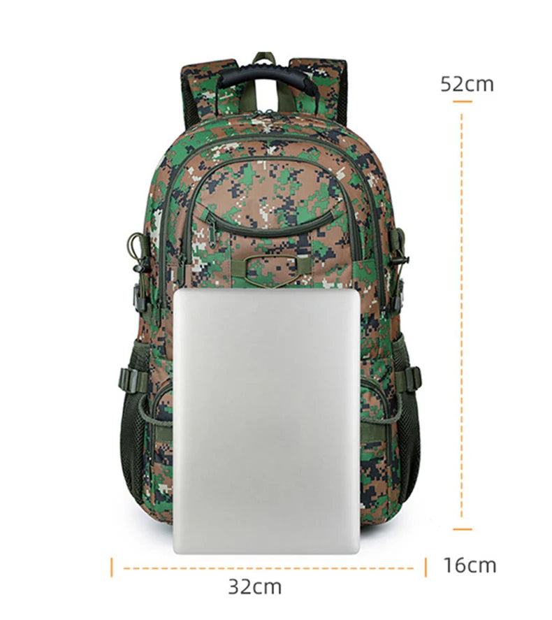 Oxford usb tactical climbing backpack large capacity multi-pocket usb charging - product image