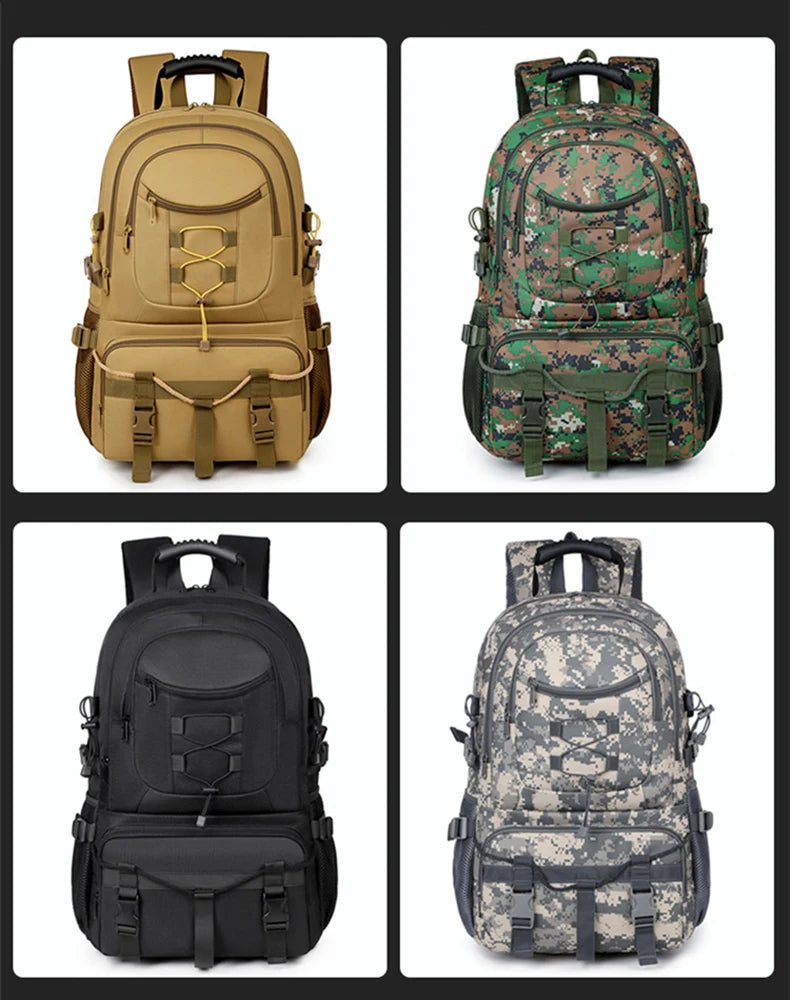 Oxford usb tactical climbing backpack large capacity multi-pocket usb charging - product image