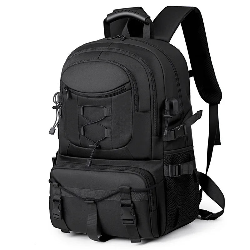 Oxford usb tactical climbing backpack large capacity multi-pocket usb charging - product image
