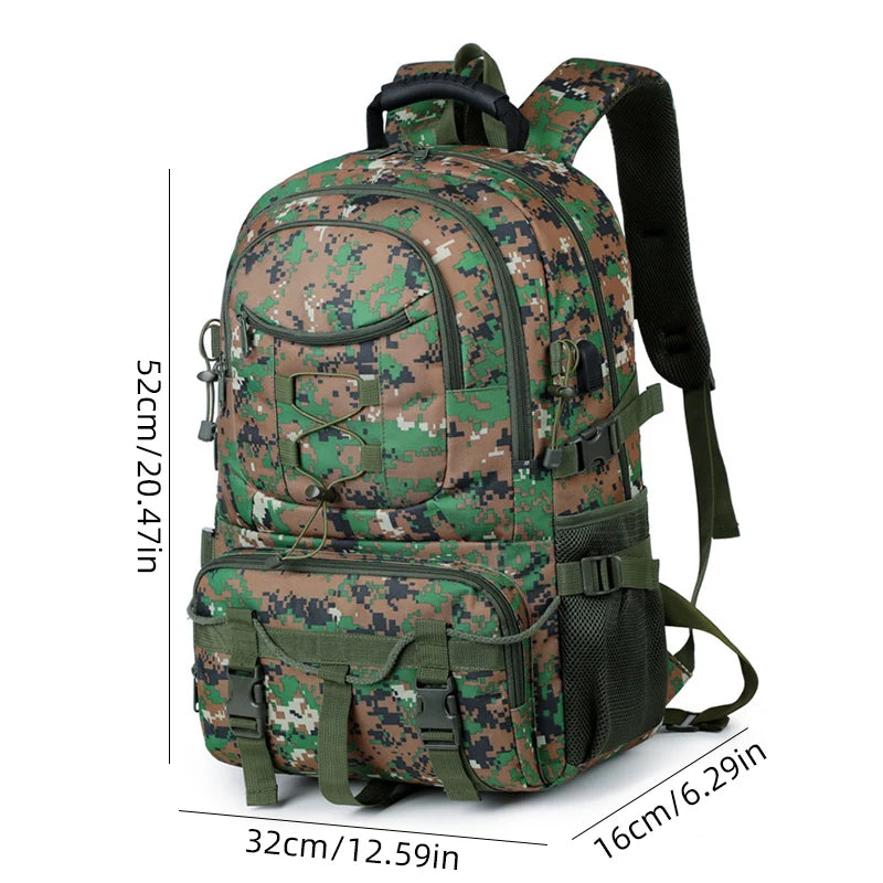 Oxford usb tactical climbing backpack large capacity multi-pocket usb charging - product image