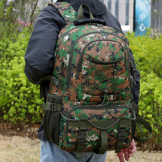 Oxford usb tactical climbing backpack large capacity multi-pocket usb charging - product image
