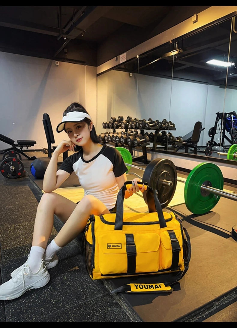 Oxford women fitness training bag wet dry separation multi-pocket large capacity - product image