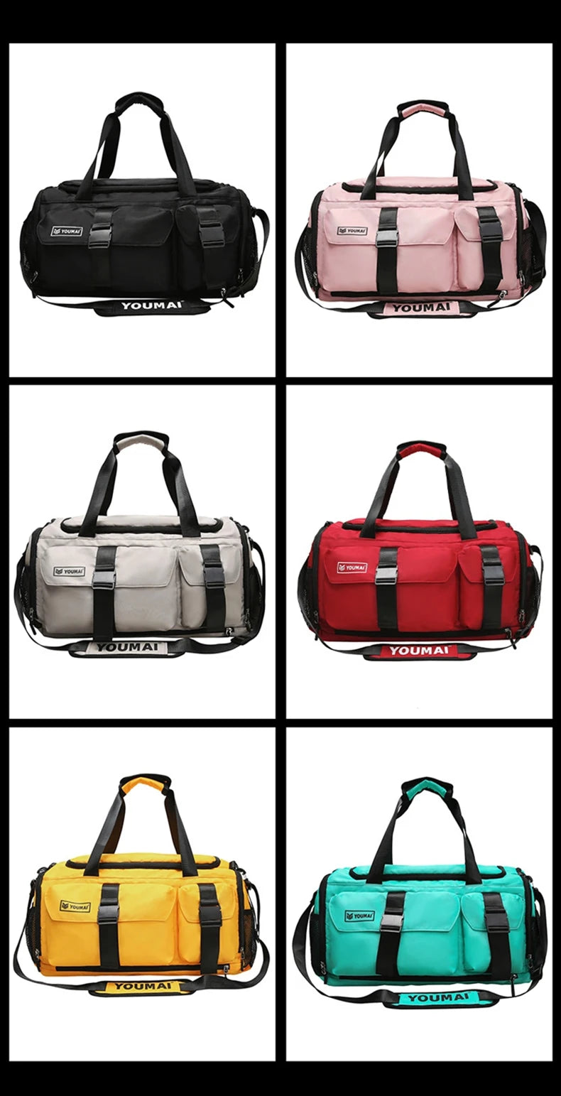 Oxford women fitness training bag wet dry separation multi-pocket large capacity - product image