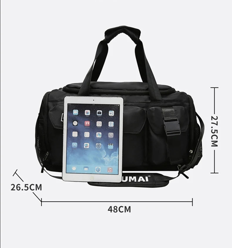 Oxford women fitness training bag wet dry separation multi-pocket large capacity - product image