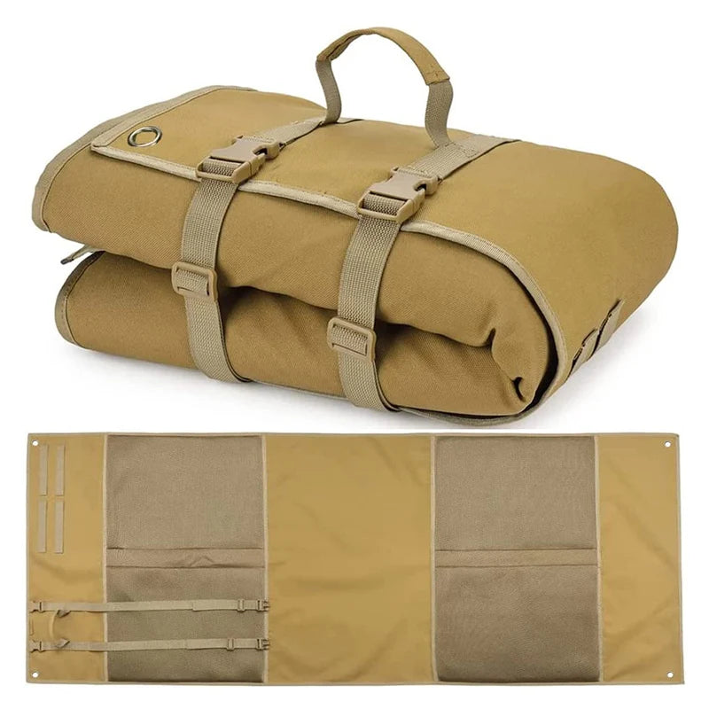 Portable camping shooting mat waterproof oxford fabric foldable with strap - product image