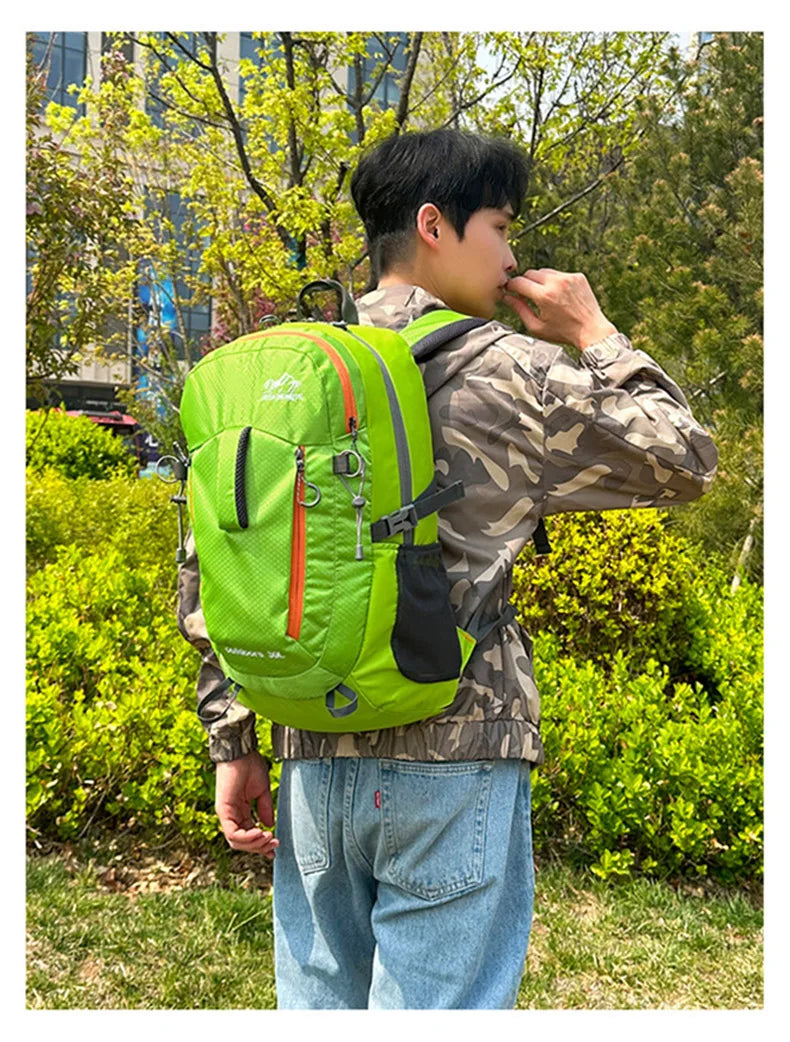 Portable ultralight camping travel backpack waterproof nylon multi-pocket - product image