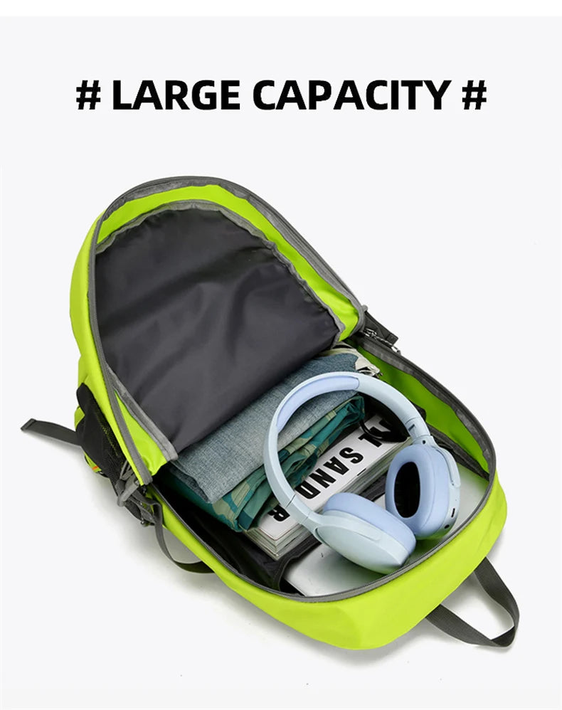 Portable ultralight camping travel backpack waterproof nylon multi-pocket - product image