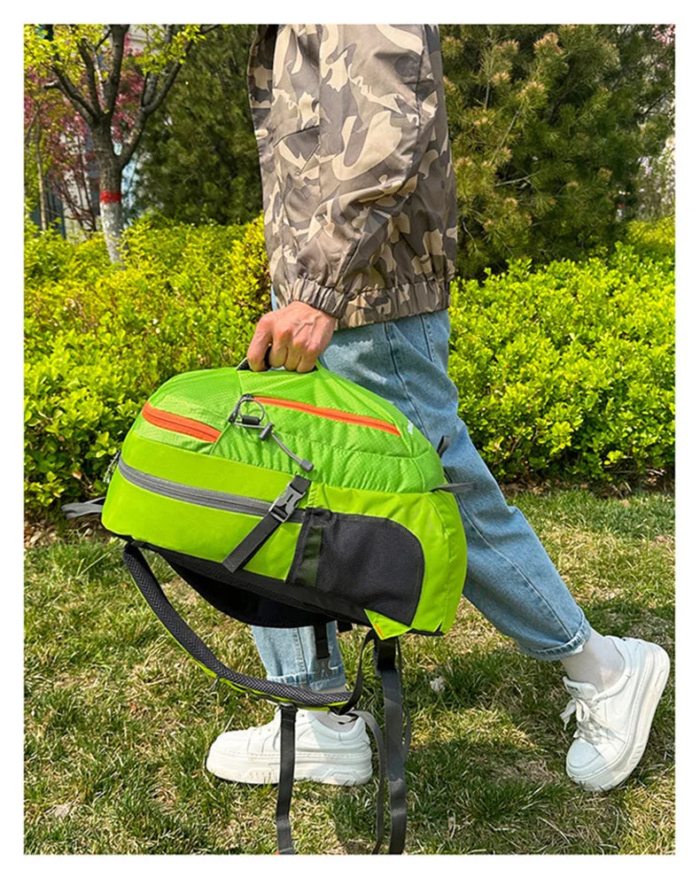 Portable ultralight camping travel backpack waterproof nylon multi-pocket - product image