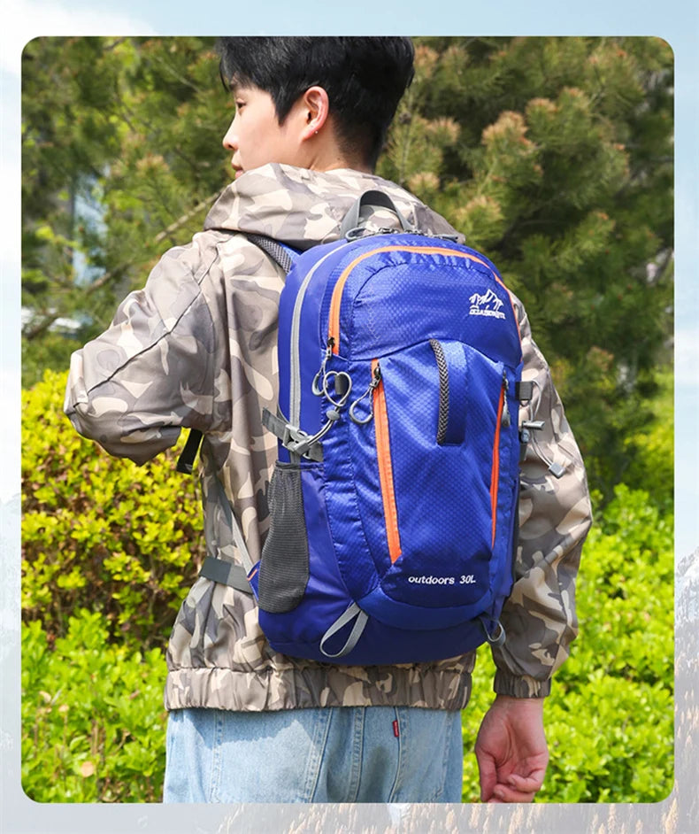 Portable ultralight camping travel backpack waterproof nylon multi-pocket - product image