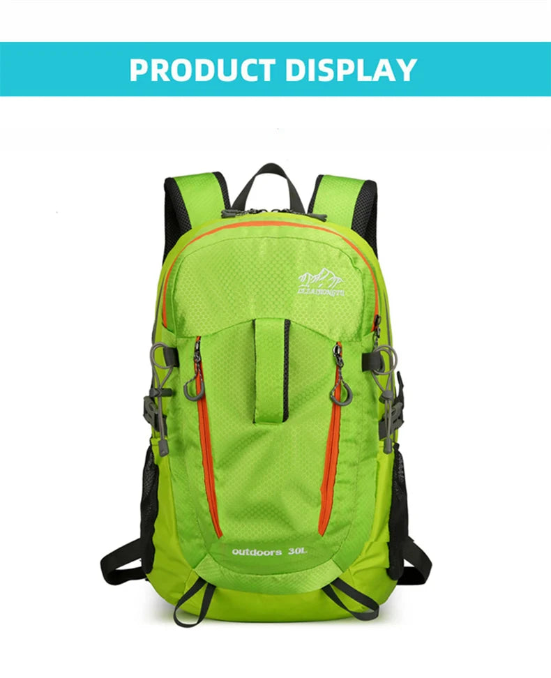 Portable ultralight camping travel backpack waterproof nylon multi-pocket - product image