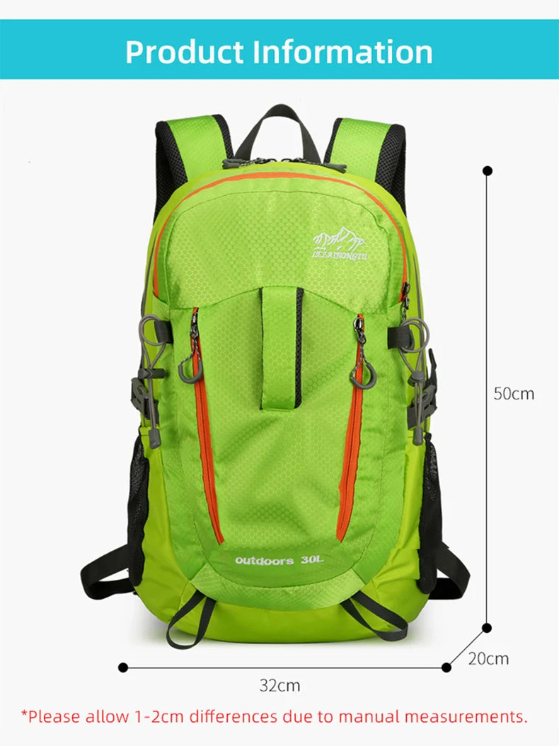 Portable ultralight camping travel backpack waterproof nylon multi-pocket - product image