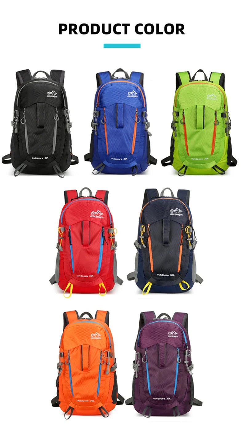 Portable ultralight camping travel backpack waterproof nylon multi-pocket - product image