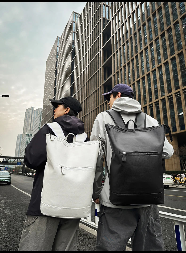 Pu climbing backpack large capacity multi-layer laptop commuting bag - product image
