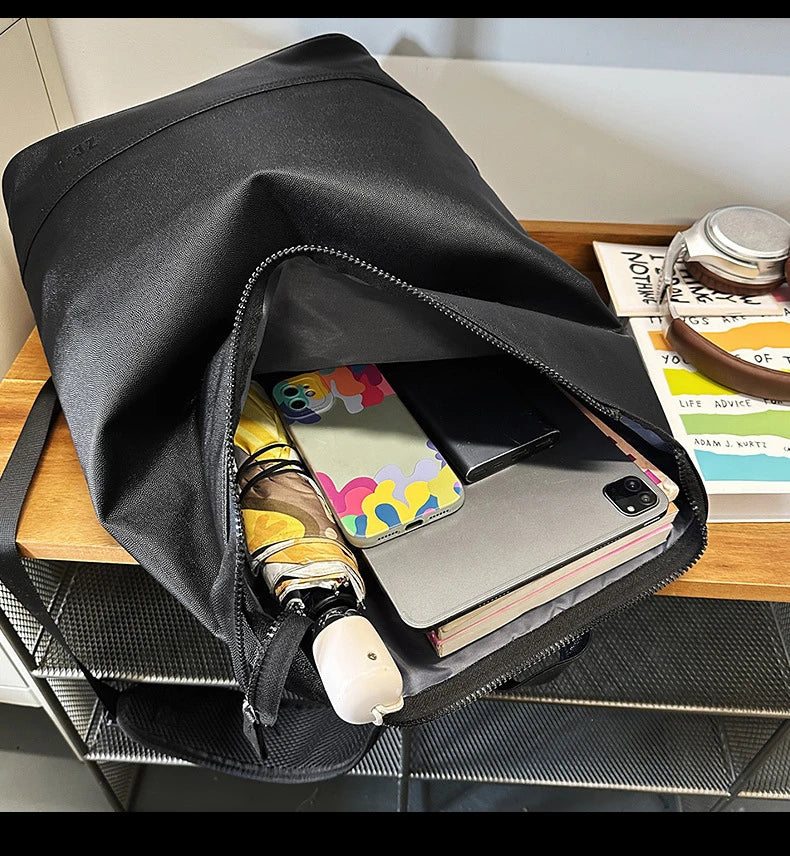 Pu climbing backpack large capacity multi-layer laptop commuting bag - product image