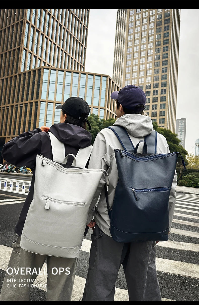 Pu climbing backpack large capacity multi-layer laptop commuting bag - product image