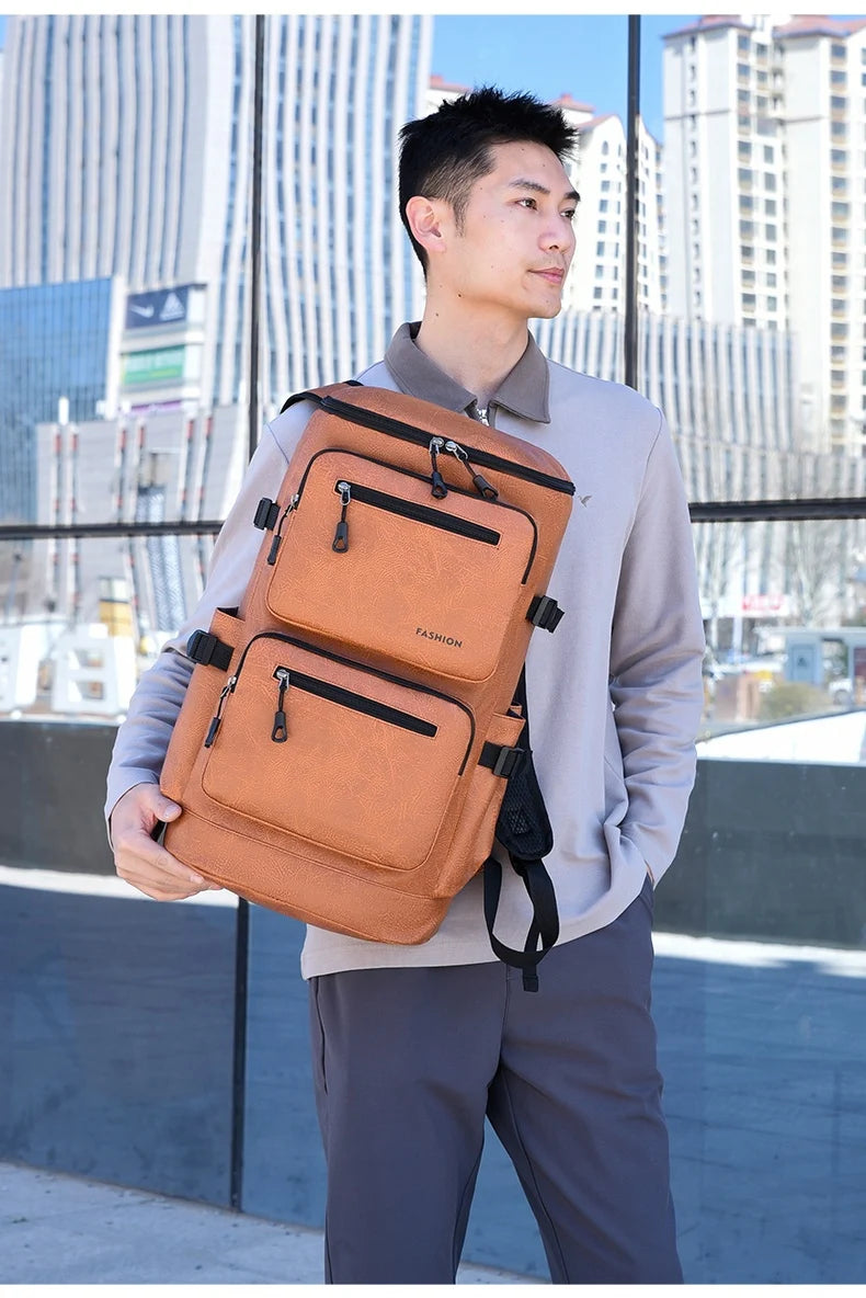 Pu outdoor climbing backpack laptop compartment multi-compartment business - product image