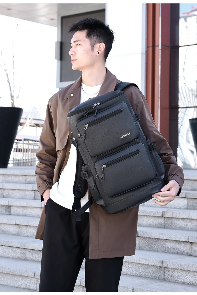 Pu outdoor climbing backpack laptop compartment multi-compartment business - product image