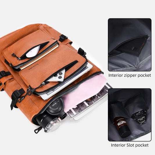 Pu outdoor climbing backpack laptop compartment multi-compartment business - product image