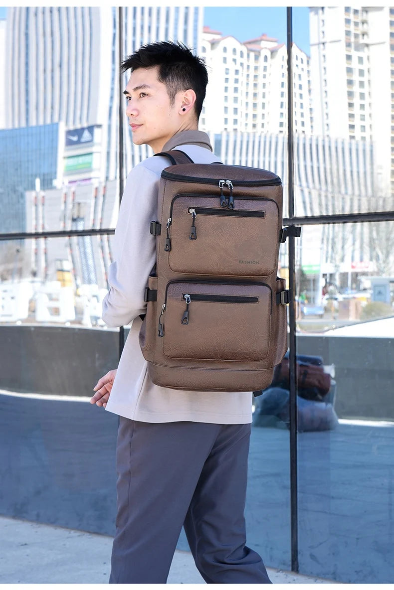 Pu outdoor climbing backpack laptop compartment multi-compartment business - product image