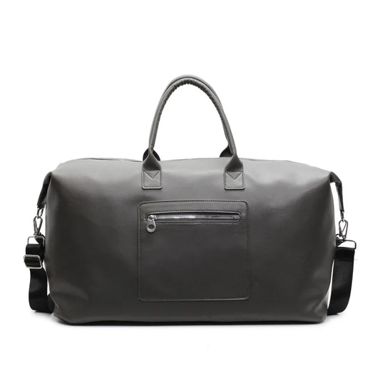 Pu sports duffel bag with wet dry separation and detachable shoulder strap - product image