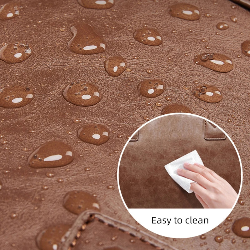 Pu waterproof large capacity sports handbag with shoe and suit compartments - product image