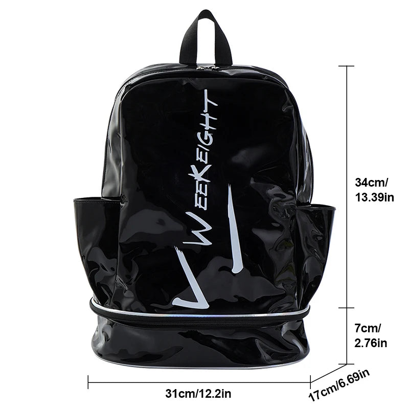 Pvc sport fitness backpack dry wet separation large capacity multi-pocket design - product image