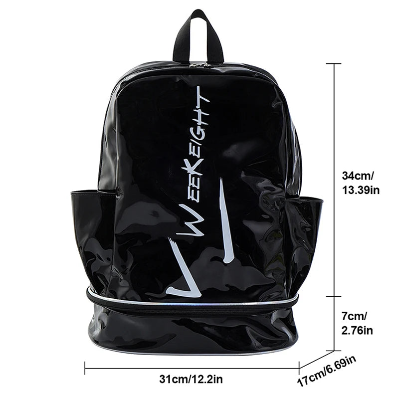 Pvc sport fitness backpack dry wet separation large capacity multi-pocket design - product image