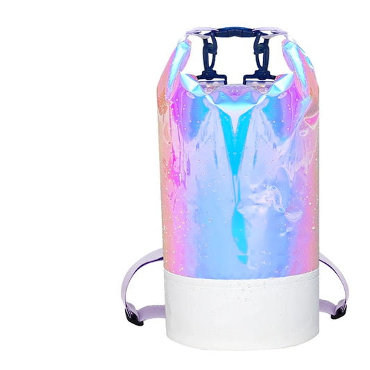Pvc waterproof swimming beach bag for outdoor water sports with adjustable strap - product image