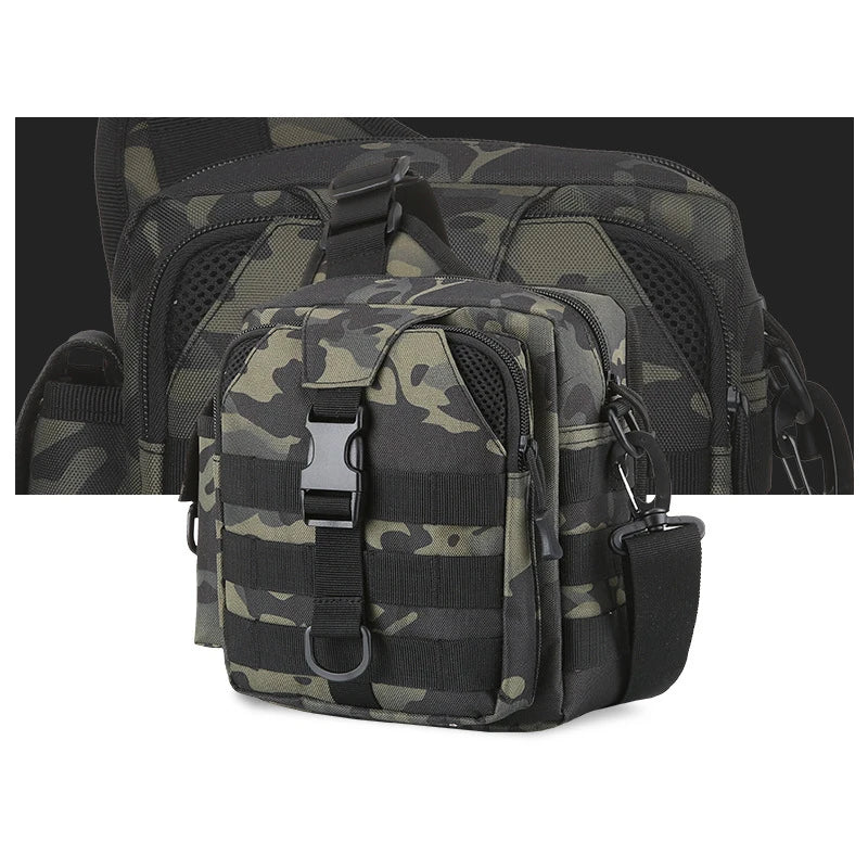 Small tactical softback molle shoulder bag with multiple color options, nylon - product image