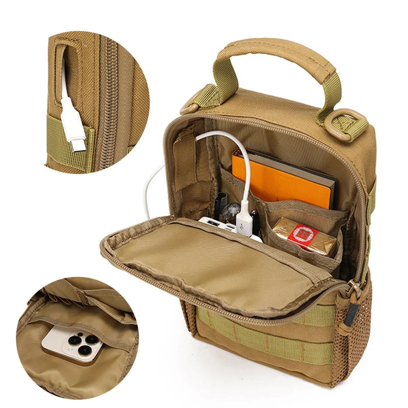 Softback large capacity molle front cycling bag with waterproof nylon - product image